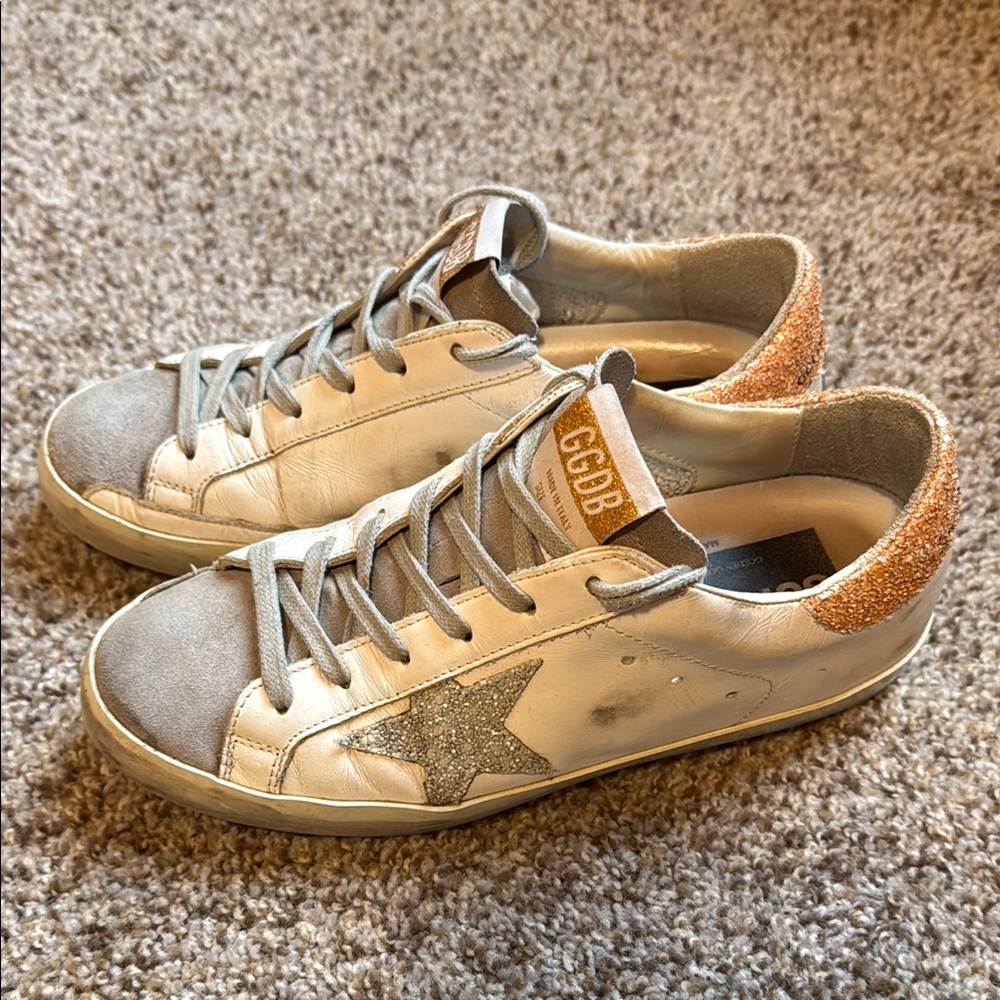 Golden Goose Deluxe Brand Sneakers with Glitter Star